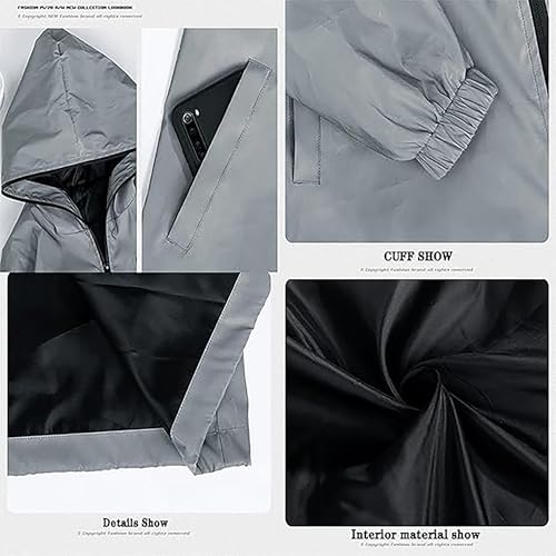 Chaqueta reflectiva impermeable para hombre y mujer miniatura 5