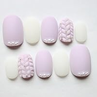 ♡タイダイとニットの大人ネイル♡ ネイルチップ ハンドメイド