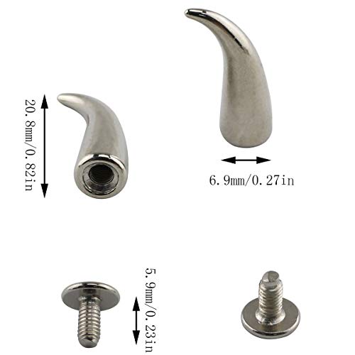 E-Outstanding 30 Sets Cat Claw Spikes And Studs 7X21Mm Snap Rivet For Diy Crafts And Ornaments Leather-Craft Diy Decoration Accessories #TOP3