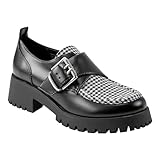 Marc Fisher Women's Hazelton Loafer, Black/White Houndstooth Multi 005, 8