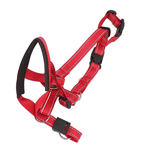 Yosoo Health Gear Hundekopfkragen Kopfhalter für Hunde Mündungsmündungsabgeeignetes Anti -Buckel -Gurt mit Weichem Nylonmaterial für Sichere Bequeme Spaziergänge Kontrollbisskraft (L)