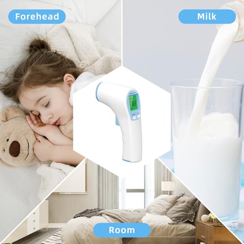 Berrcom Fieberthermometer Kontaktloses Infrarot Stirnthermometer für Babys Kinder Erwachsene Digitales Medizinisches Thermometer 3 in 1 mit sofortigen genauen Messwerten