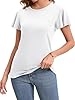 Suncife Womens Summer Short Sleeve T-Shirts Dressy Casual Ruffle Sleeve Blouse Tops (White,S,14.88,S) #1