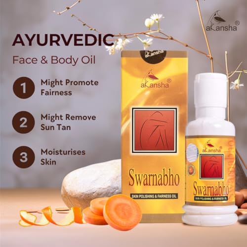 Image of AKANSHA Swarnabho Ayurvedic Natural Face and Body Oil (100ml)