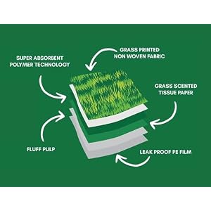 Dog & Puppy Pads Pet Potty Training Pad - Large Disposable Wee Wee Pads for Dogs - Grass Design & Scent - Super Absorbent & Leak Proof Doggy Piddle Pee Pads for Pets - 40 Count - 24”x24” Dog & Puppy Pads Pet Potty Training Pad – Large Disposable Wee Wee Pads for Dogs – Grass Design & Scent – Super Absorbent & Leak Proof Doggy Piddle Pee Pads for Pets – 40 Count – 24”x24”