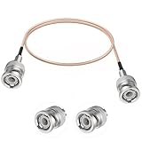 SDTC Tech BNC Male to BNC Male HD-SDI Cable RG316 RF Coaxial Coax Antenna Pigtail Jumper 50 Ohm BNC Connector Adapter (3 feet/1m)