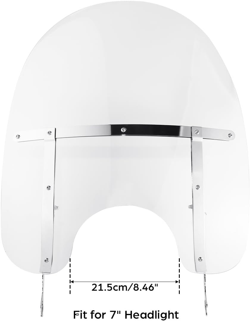 TCMT Detachable Windscreen Windshield Fit For Harley Softail Slim Deluxe Fat Boy Heritage Softail Classic FLS FLSS FLST FLSTC FLSTF FLSTFB FLSTFBS 2000-2017