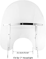 Vista 4 de TCT-MOTORPARTS Parabrisas frontal transparente de PC para Harley Softail Deluxe Fat Boy FLS 2000-2017 FLS, FLSS, FLST, FLSTC, FLSTF, FLSTFB y FLSTFBS