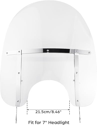 Miniatura 4 de TCT-MOTORPARTS Parabrisas frontal transparente de PC para Harley Softail Deluxe Fat Boy FLS 2000-2017 FLS, FLSS, FLST, FLSTC, FLSTF, FLSTFB y FLSTFBS