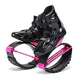 gengyouyuan Zapatos de Salto elásticos, Zapatos de Fitness para Adultos a la Moda, Botas Deportivas de Rebote de Color Activo para Adolescentes 3T