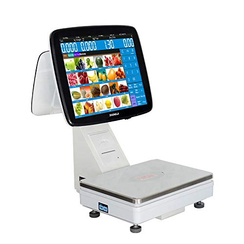 Zhongji Fruit Vegetable Supermarket Retail Store Pos Solution System Touch Screen Cash Register Scale With Built-In Receipt Printer #TOP18