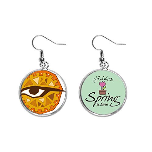 Pendientes de ojo de Egipto para tus looks de primavera con patrón tótem