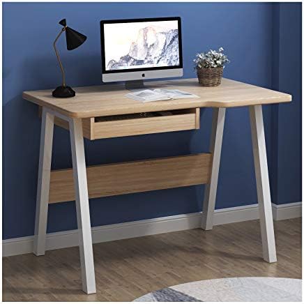 Cherry Tree Furniture Oak Colour Computer Desk Home Office Workstation Desk with Keyboard Tray