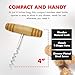Chef Craft Select Corkscrew with Wooden Handle, 4 inch, Natural