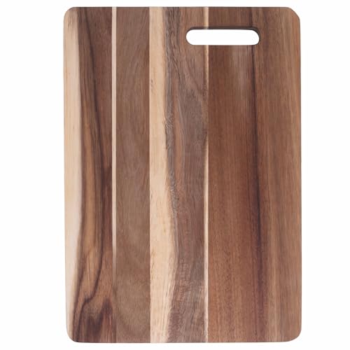 Tabla de cortar rectangular de 24 x 34 cm de madera de acacia, Woody