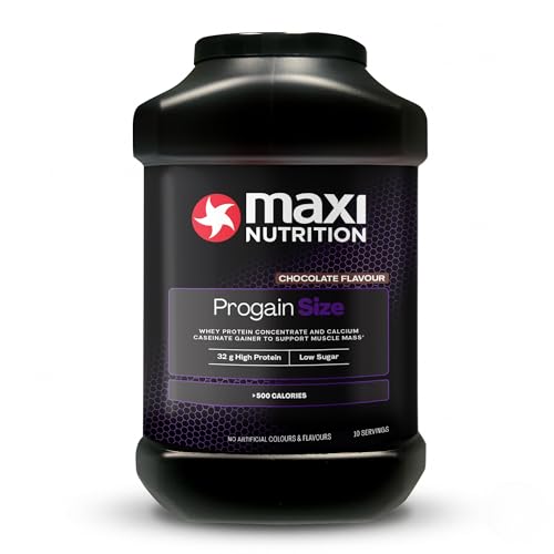 MaxiNutrition Progain | Whey Protein Powder Sports Supplement Shake for Size and Mass | Chocolate 1.2kg - 10 Servings