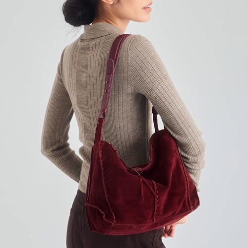Image of The Sak Los Feliz Hobo Purse - Premium Large Leather Women's Handbag for Everyday & Travel - Durable Purse With Zipper Pocket