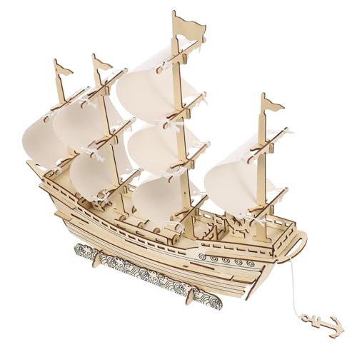 BESPORTBLE Wooden Sailboat Model Kit – DIY Puzzle for Adults
