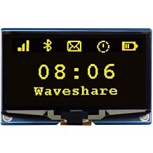 TUOPUONE 2.42inch OLED Display Module Compatible with 12864 Resolution SPI / I2C Communication Options for Yellow Color GH1.25 7Pin Connector