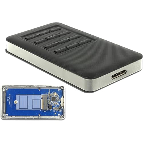 Delock Ext. Geh. .2keyb Ssd usb 3.0 B Buchse Mit Verschlüsselung - vue 3