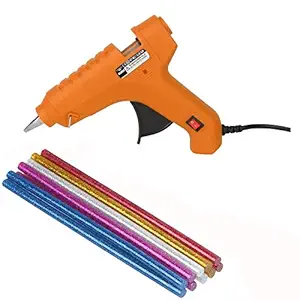 W WADRO Fiber Orange 60 Watt with On Off Switch Indicator and 10 Glitter Sparkle Glue Sticks