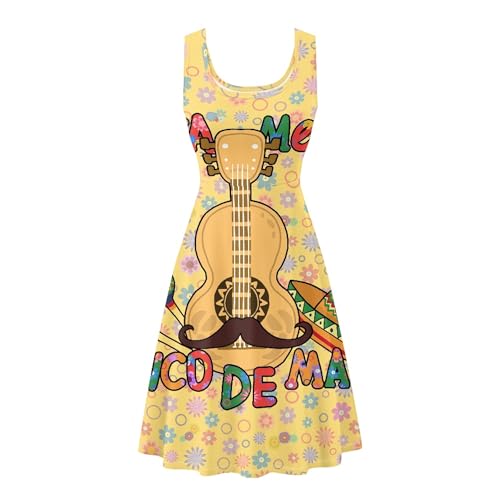 Image of TOADDITDO Womens Summer Sleeveless Tank Dress with 2 Side Pockets XS-4XL Plus Size