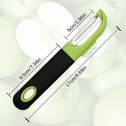 aupawdy 2 PCS Peeler Fruit Vegetable Peeler Universal Peeler with Stainless Blade for Speed Peeling of Potato Carrot and All Kinds of Veg and Soft Skinned Fruit.