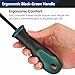 Heavy Duty Staple Remover Tool Upholstery Stapler Puller Lifter Staple Extractor Tack Puller for Removing Staples for Carpets Wood Flooring Furniture (Black-Green)