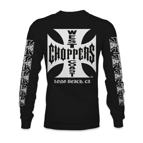 West Coast Choppers WCC OG LBC LONGSLEEVE HOODY - BLACK 3XL