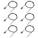 JinRuiCPeng 6 Stück 22 AWG USB-Flexkabel, 1 m, USB 2.0 Stromkabel mit offenem...