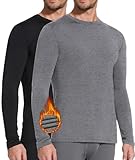 herren-thermohemd flanell Dieses Thermounterwäsche Oberteil Herren besteht aus atmungsaktivem Stoff, der Feuchtigkeit und Schweiß effektiv absorbieren kann, um Sie trocken zu halten. Sie können jederzeit entspannen oder der freien Natur trotzen und einen aktiven Lebensstil verfolgen.