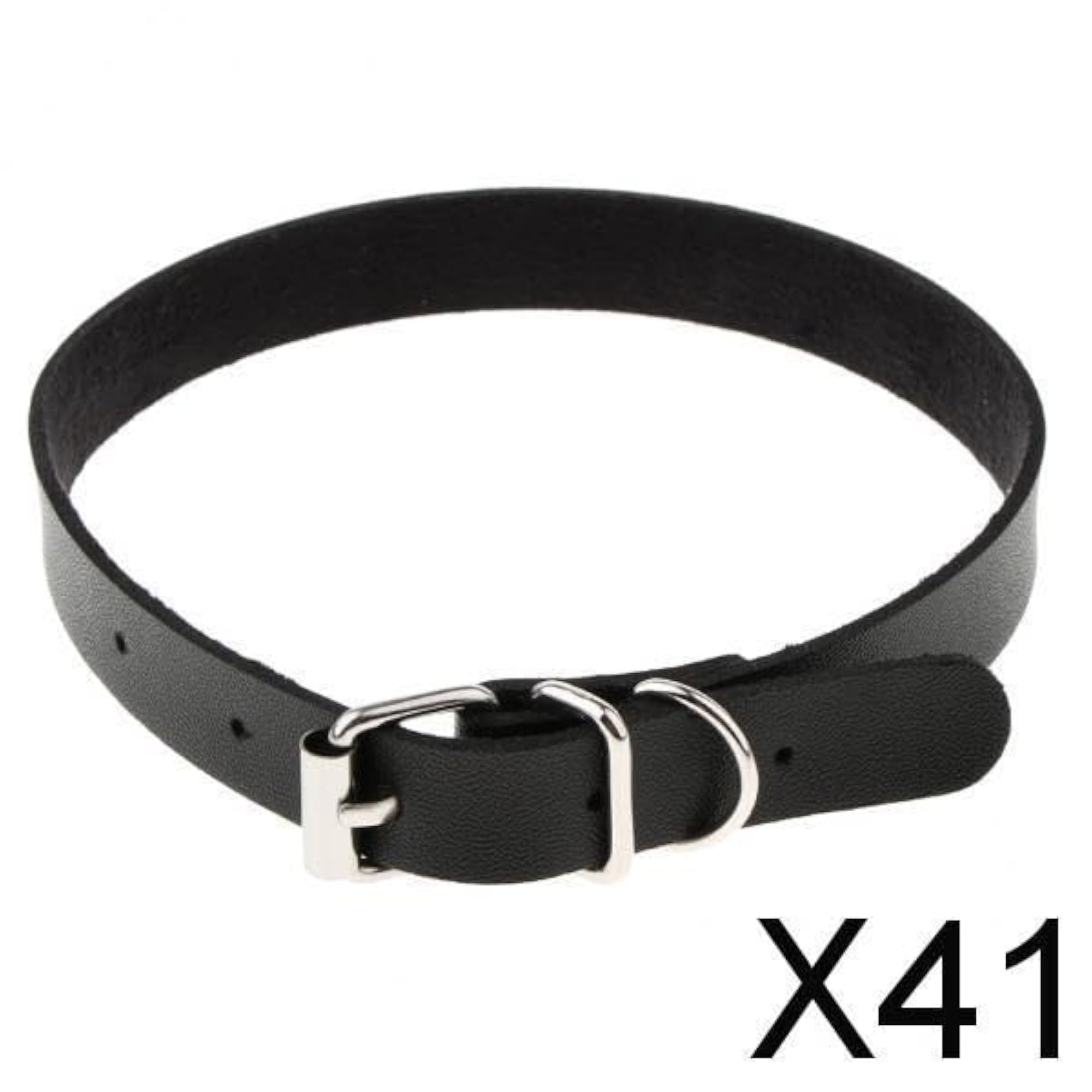 Gothic Leather Choker Necklace, Punk Style