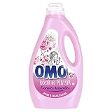 Omo Lessive Liquide Rose & Lilas Blanc, Formule testée dermatologiquement, Propreté éclatante et parfum longue durée, 2l 40 Lavages