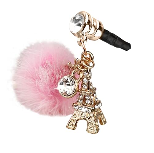 IP658-B Pairs Eiffel Tower Chain Charm Cell Phone Dust Plug For Cellphone Android phone iPad iPod with 3.5mm earphone jack