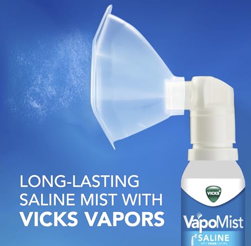 Vicks VapoMist Saline, Gentle Saline Mist with Soothing Vicks Vapors, Non- Medicated, 1.7 oz - Thumbnail 4