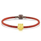 Chow Sang Sang 999 24K Solid Gold Lucky Cat Mini Charm Bracelet for Women 92310C (17)