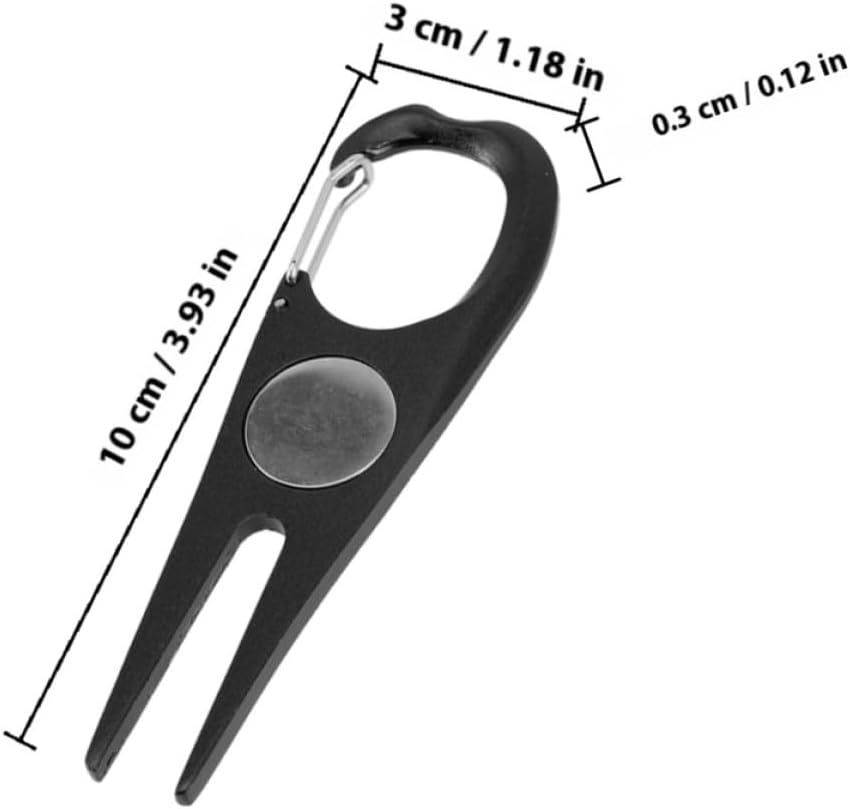 Mipcase Golf Divot Repair Tool 2pcs Ball Marker, Lightweight Sturdy Golf Forks for Lawn Repair, Portable Golfing Accessories for Men and Women