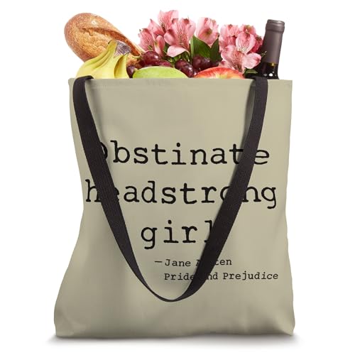Obstinate Headstrong Girl Jane Austen Pride and Prejudice Tote Bag miniatura 4