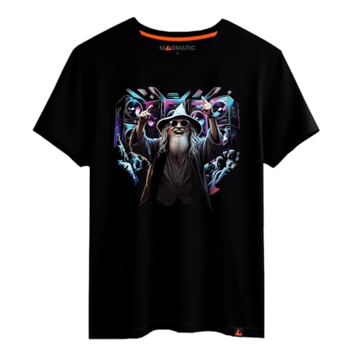 Magmatic - T Shirt Cavalier Blanc Film Science-Fiction, pour Homme Unisex Enfant, Collection Stoned Party Tee ShirtNoir Premium 100% Coton, Cadeau Heroic Fantasy, Cadeau Fan de Cinéma