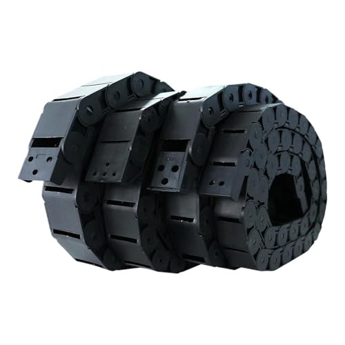 Chaîne porte-câbles 15x40 mm avec connecteurs d'extrémité fixes pour guidage CNC 1000 mm