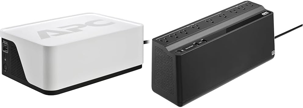 APC 700VA & 850VA Battery Backup Surge Protector with USB Charging Ports, BE700G3 & BE850G2 Back-UPS