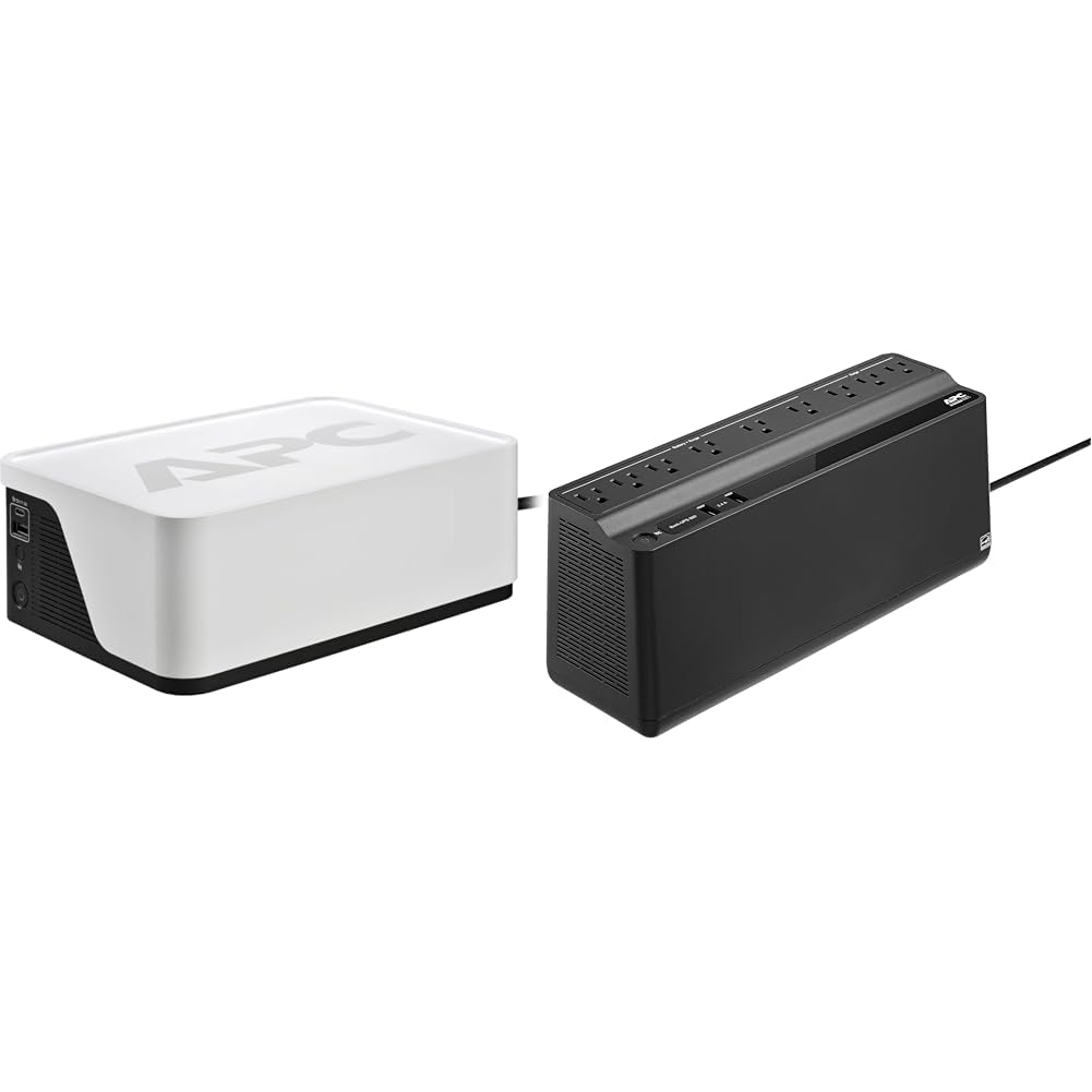APC 700VA &amp; 850VA Battery Backup Surge Protector with USB Charging Ports, BE700G3 &amp; BE850G2 Back-UPS