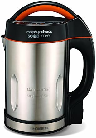 Morphy Richards 48822 Soup maker, Stainless Steel, 1000 W, 1.6 liters