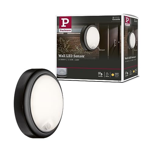 Lampe avec détecteur de mouvement pour mur extérieur gris étanche IP44