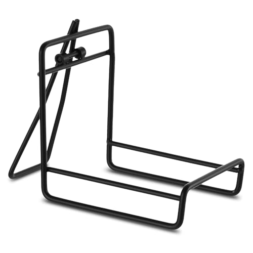 8 Pcs Black Metal Coaster Holder, 3.5 Inch Display Stand Caddy for Round and Square Coasters, Minimalist Storage Rack for Tabletop and Bar