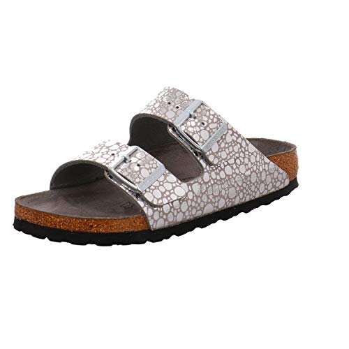 Birkenstock Arizona, Sandalias De Punta Descubierta Mujer, Plateado Metallic Stones Silver Gray Metallic Stones Silver Gray , 36 Eu Birkenstock Arizona, Sandalias De Punta Descubierta Mujer, Plateado Metallic Stones Silver Gray Metallic Stones Silver Gray , 36 Eu