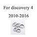 HERBEN 5pcs/Set Chrome Volume and Air Conditioning Knobs Trim for Land Rover Discovery 4 LR4 Car Accessory and Parts