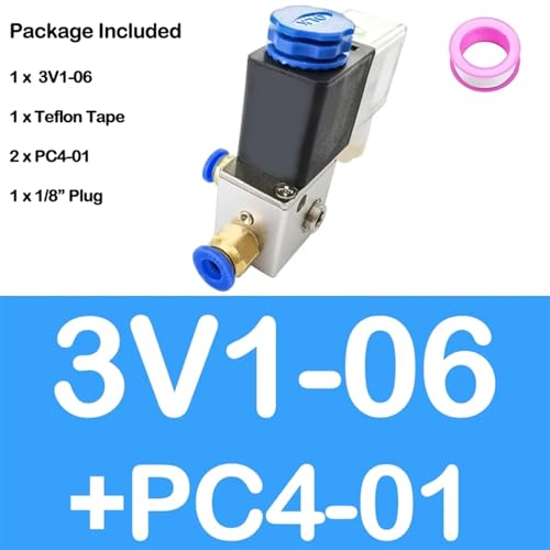 Électrovanne pneumatique 3V1-06 à commutation rapide et étanchéité maximale