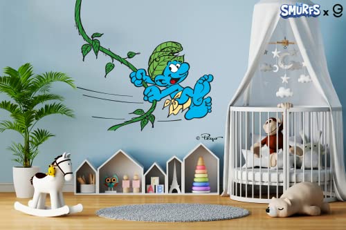 Vinilo decorativo The Smurfs para habitación infantil 50x53 cm miniatura 3