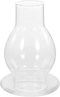 1set Glass Candle Holder Shade Kit Decorative Pillar Candle Holders for Elegant Centerpieces for Weddings and Romantic Dinners Transparent Glass Design